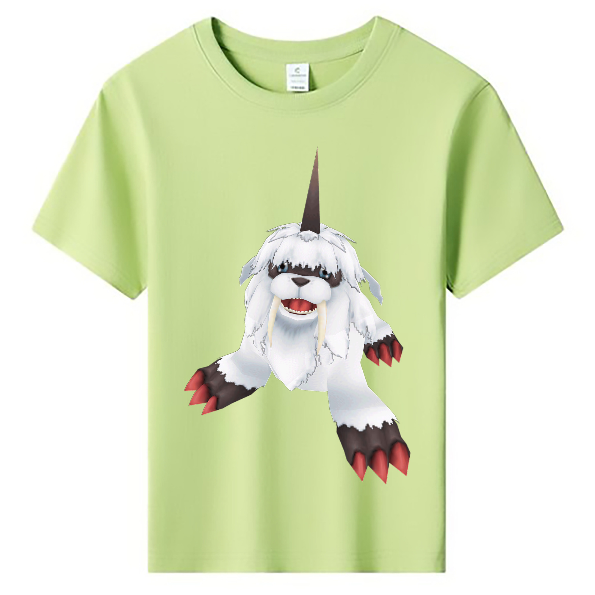 （画像用） Digimon デジタルモンスター/デジモン 綿100％キッズTシャツ（フロントプリント）